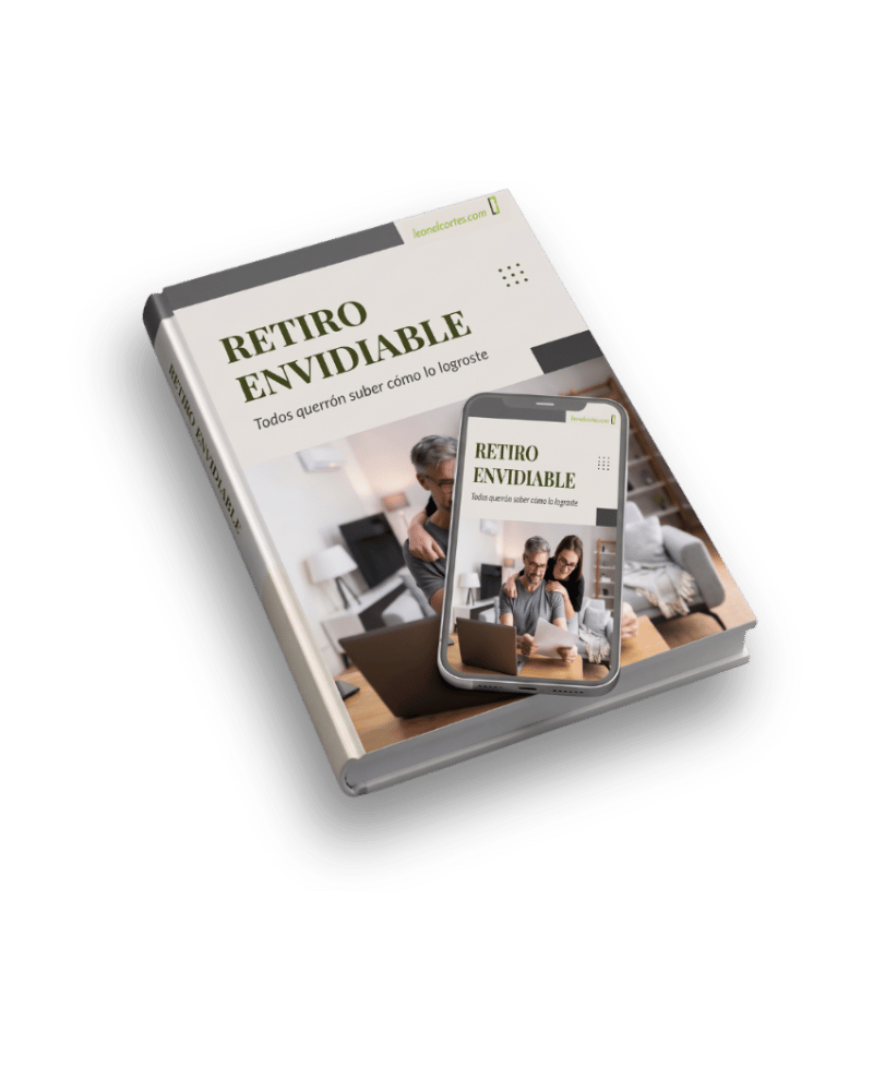 Portada del libro Retiro Envidiable de Leonel Cortes sobre cómo planificar el retiro y proteger tu salud física y financiera.
